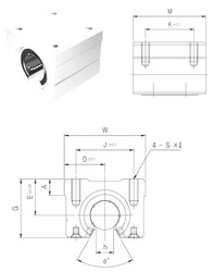 Bearing SBR25UU Samick